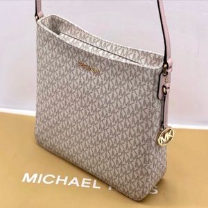 Michael Kors Light Cream Messenger Crossbody Bag